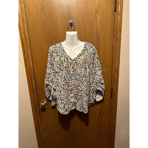 PXL in studio floral long sleeved blouse NEW tags nwt - Picture 1 of 2
